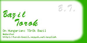 bazil torok business card